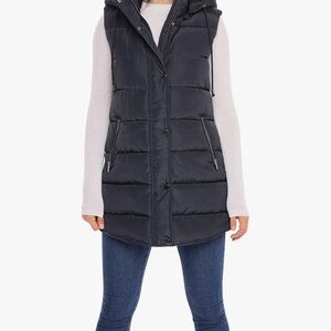 SEBBY Women's Black Puffer Vest PLUS SZ 1X NWOT